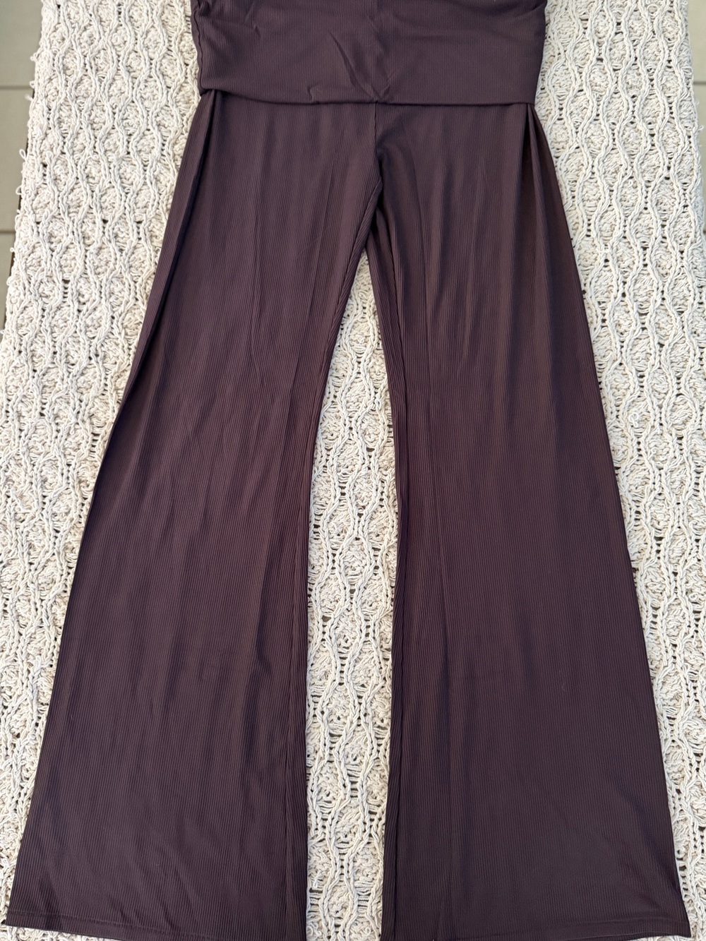 SKIMS Wide-Leg High-Waist Pants - Phoenix- NWT